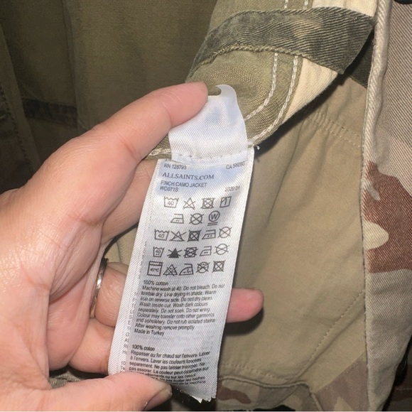 ALL SAINTS Camouflage Jacket Women's Small - Picture 13 of 15